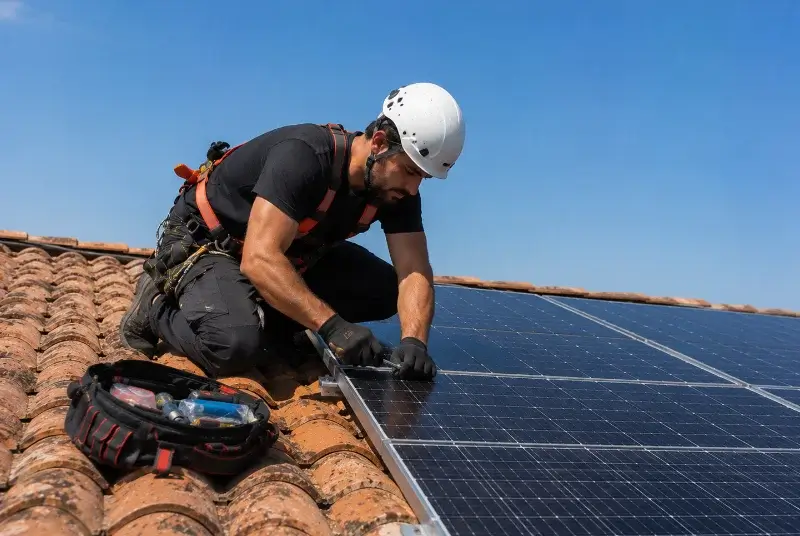Maintenance et monitoring de panneaux solaires à Chilly