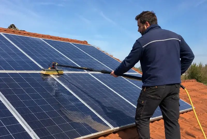 Nettoyage et entretien de panneaux solaires à Chilly